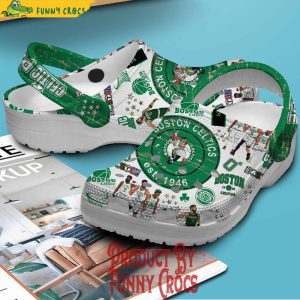 Boston Celtics Pride Est 1946 Basketball White Crocs 3