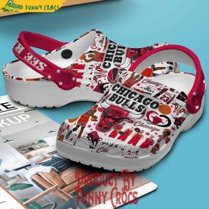 Chicago Bulls See Red Basketball Crocs Shoes 2