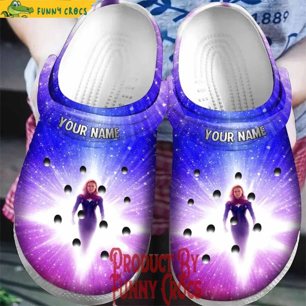 Custom Captain Marvel Carol Danvers The Light Crocs Slippers