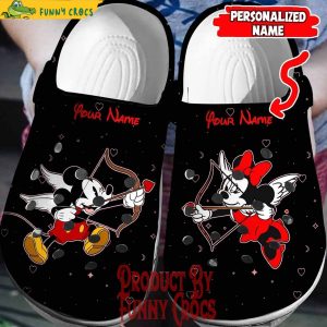 Custom Mickey Minnie Cupids Valentines Crocs Shoes