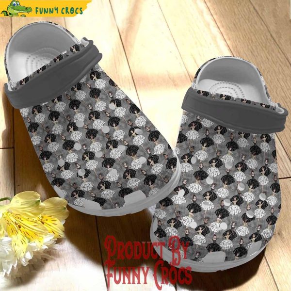 Customized Ballet Pattern Crocs For Women