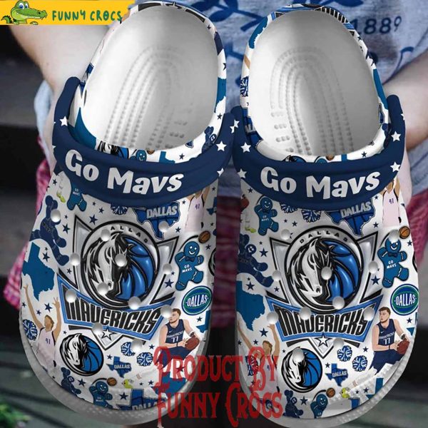 Dallas Mavericks Go Mavs NBA Crocs Shoes