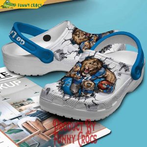 Detroit Lions Go Lions Breaking Wall NFL Crocs 4