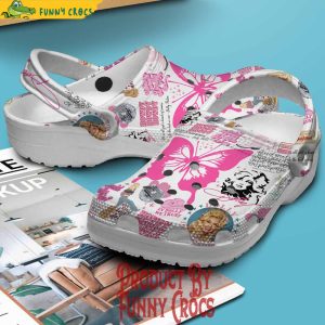 Dolly Parton Butterfly White Crocs Shoes