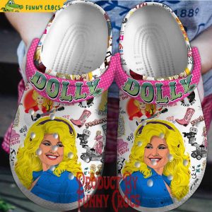 Dolly Parton Colorful Crocs Shoes