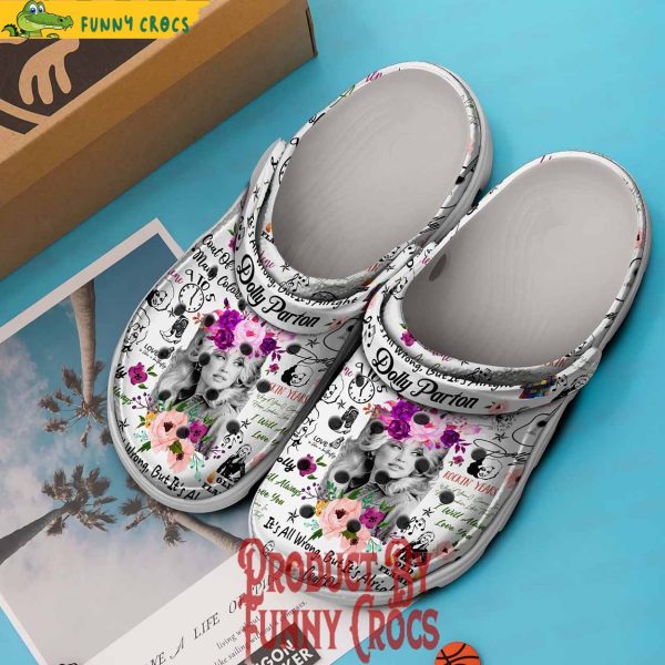 Dolly Parton Rose Crocs Shoes