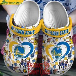 Golden State Warriors Basketball Crocs Shoes 1