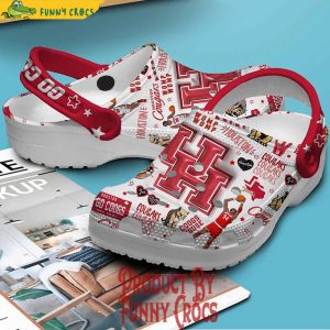 Houston Cougars Logo 3D Basketball Crocs Shoes 3