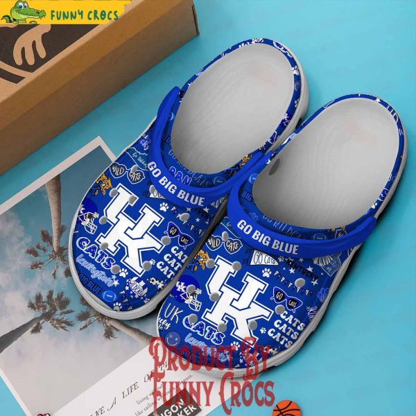 Kentucky Wildcats Go Big Blue Football Crocs For Adults