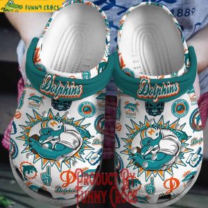 Miami Dolphins Strong Football Crocs For Adults 1