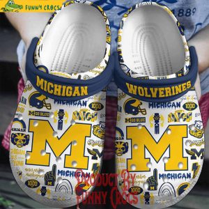 Michigan Wolverines Go Blue Crocs For Adults 1