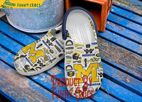 Michigan Wolverines Go Blue Crocs For Adults