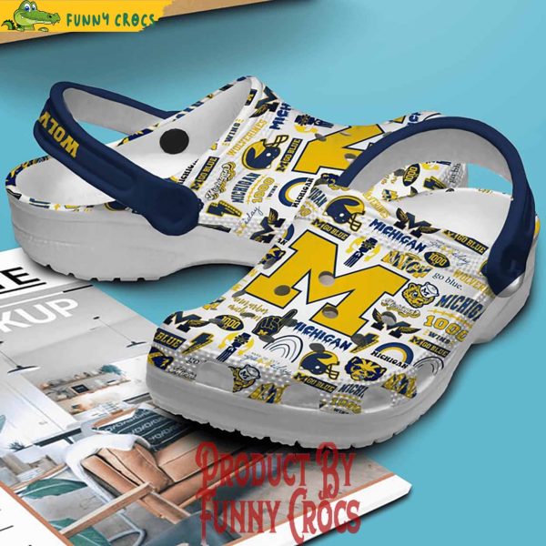 Michigan Wolverines Go Blue Crocs For Adults