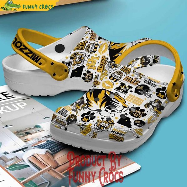 Missouri Tigers Football Crocs Shoes