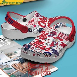 Ole Miss Go Rebs NCAA Football Crocs Shoes 3