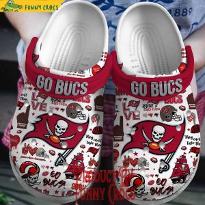 Peace Love Tampa Bay Buccaneers NFL Crocs 1