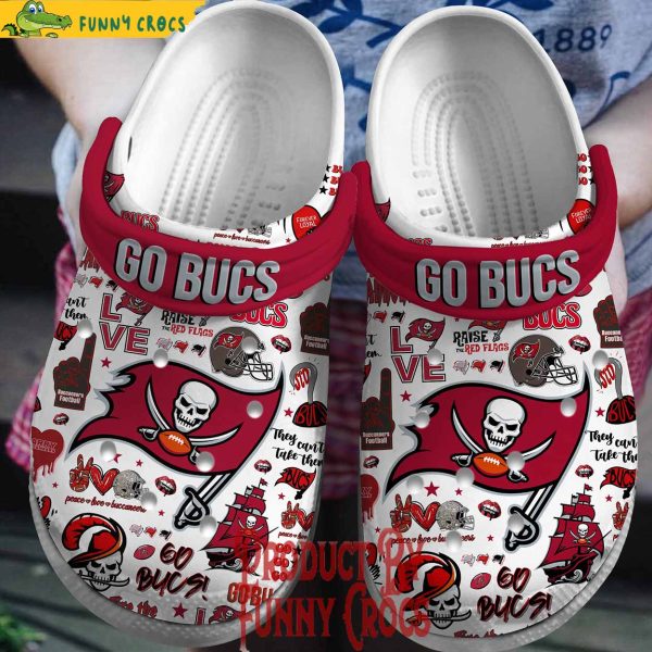 Peace Love Tampa Bay Buccaneers NFL Crocs