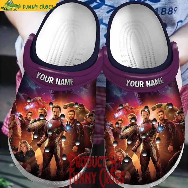 Personalized Avengers Infinity War Character Iron Man Crocs Shoes