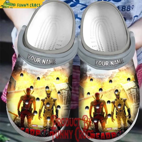 Personalized Marvel Studios Deadpool Wolverine Crocs Shoes