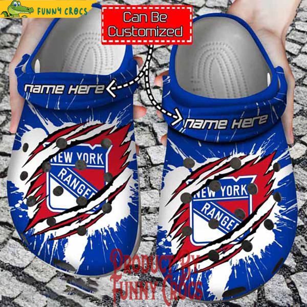 Personalized New Rangers Logo Crocs Slippers