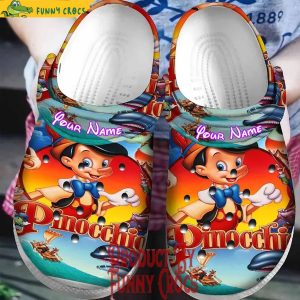 Personalized Pinocchio Movie Poster Crocs