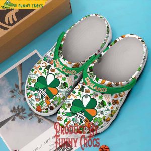 Personalized Saint Patricks Day Ireland Crocs