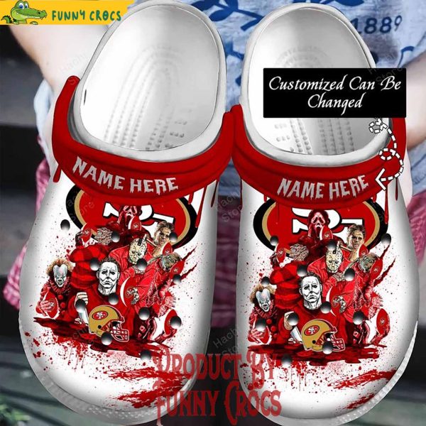 Personalized San Francisco 49ers Characters Halloween Crocs