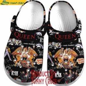 Queen We Will Rock You Black Crocs 2