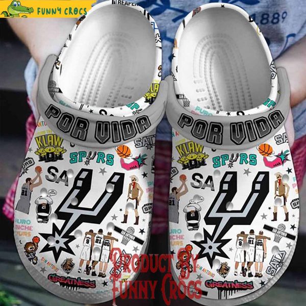 San Antonio Spurs Por Vida Crocs For Adults 2024