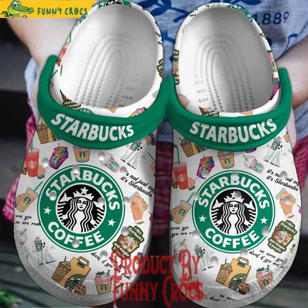 Starbucks Coffee Pattern Classic Clog Crocs