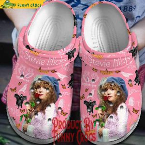 Stevie Nicks Kind Of Woman Pink Crocs 1