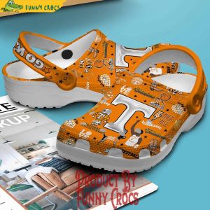 Tennessee Volunteers Basketball Orange Crocs Shoes 2