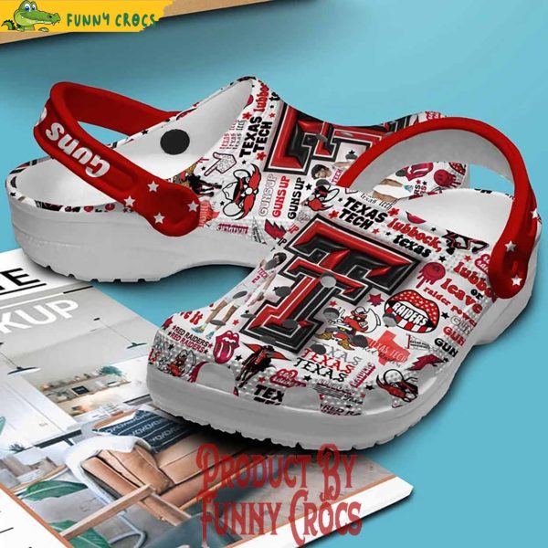 Texas Tech Red Raiders Guns Up Basketball Crocs Shoes