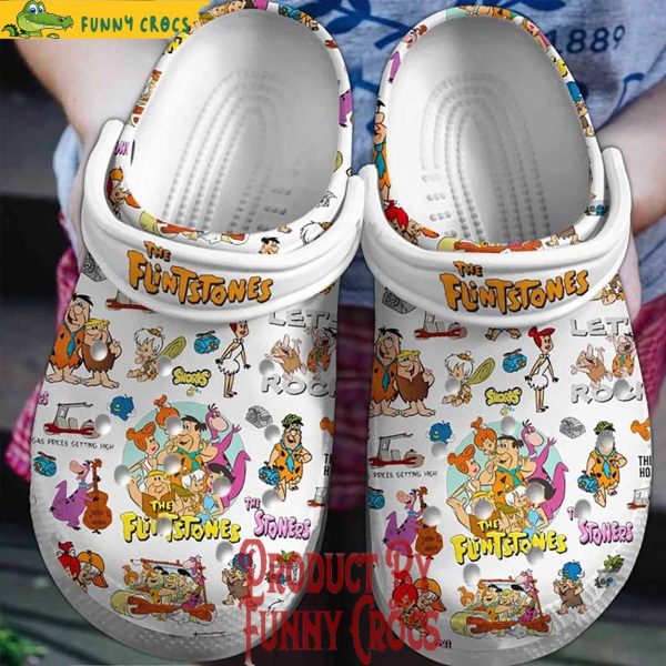 The Flintstones Pattern Crocs For Adults