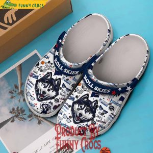 Uconn Huskies Roll Skies Basketball Crocs Shoes 4