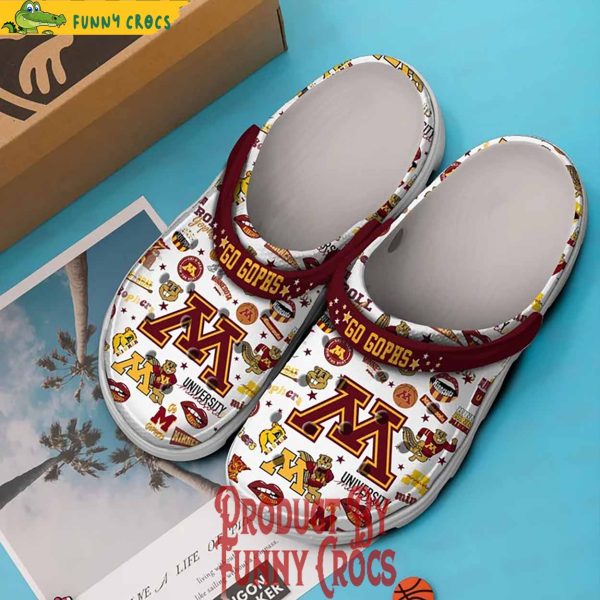 University Of Minnesota Go Gophers Basketball Crocs Shoes