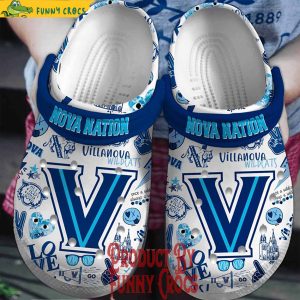 Villanova Wildcats Nova Nation Crocs Shoes 1