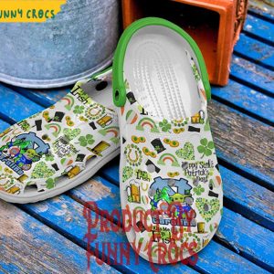 Carolina North Tar Heels Happy Saint Patricks Day Crocs 2