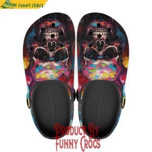 Colorful Balloons With Skull Crocs Shoes