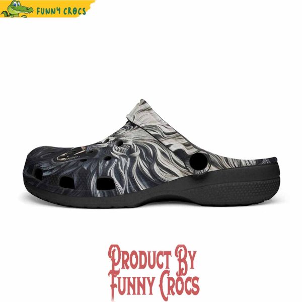 Colorful Creepy Lion Carving Crocs Shoes