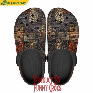 Colorful Crocodile Skins Patchwork Crocs Shoes