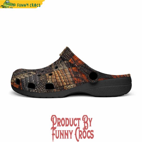 Colorful Crocodile Skins Patchwork Crocs Shoes