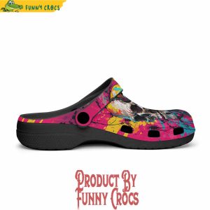 Colorful Cyberpunk Skull Crocs Shoes 3