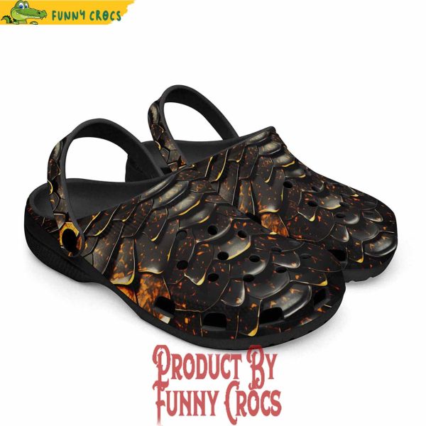 Colorful Dragon Skin Pattern Crocs Shoes