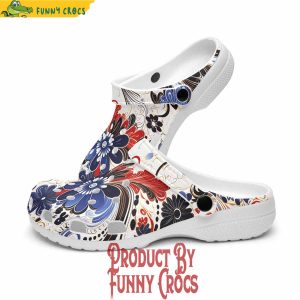 Colorful Flower Artistic Doodles Crocs Shoes 2