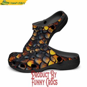 Colorful Golden Dragon Skin Crocs Shoes