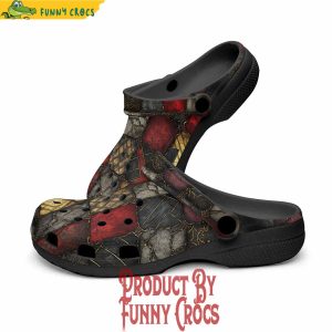 Colorful Gothic Tiles Pattern Crocs Shoes 2