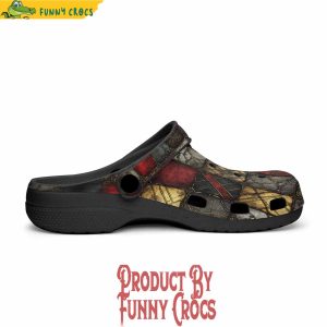 Colorful Gothic Tiles Pattern Crocs Shoes 3