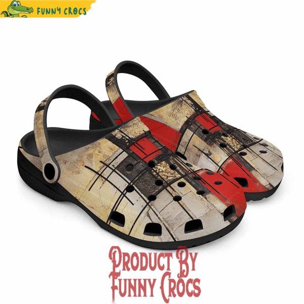 Colorful Modern Art Crocs Slippers