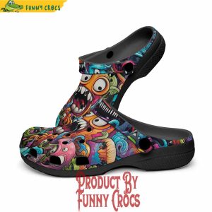 Colorful Monsters Graffiti Art Crocs Shoes 2